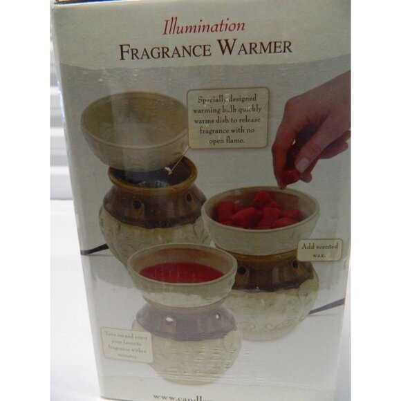 Illumination Fragrance Warmer Fleur De Lis Design With Cranberry Spice Wax Melts - Picture 6 of 12